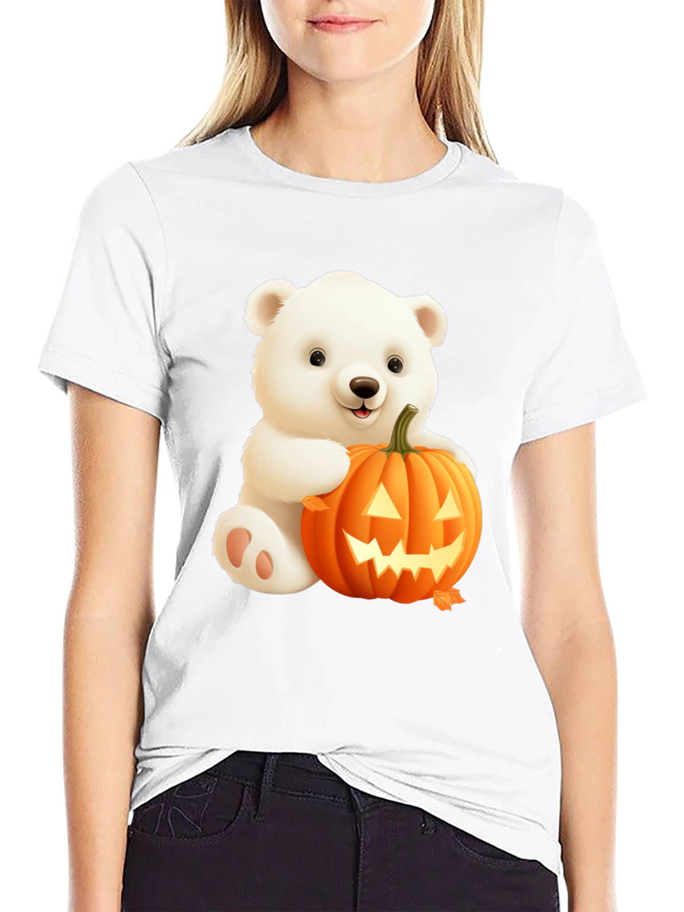 Halloween Bear T-Shirt - Cute Spooky Season Tee