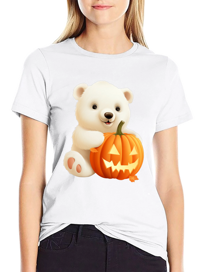 Halloween Bear T-Shirt - Cute Spooky Season Tee