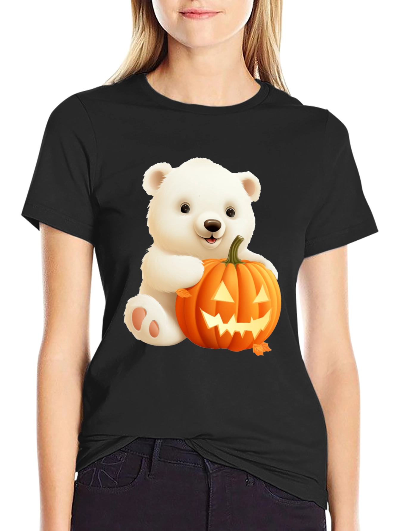 Halloween Bear T-Shirt - Cute Spooky Season Tee