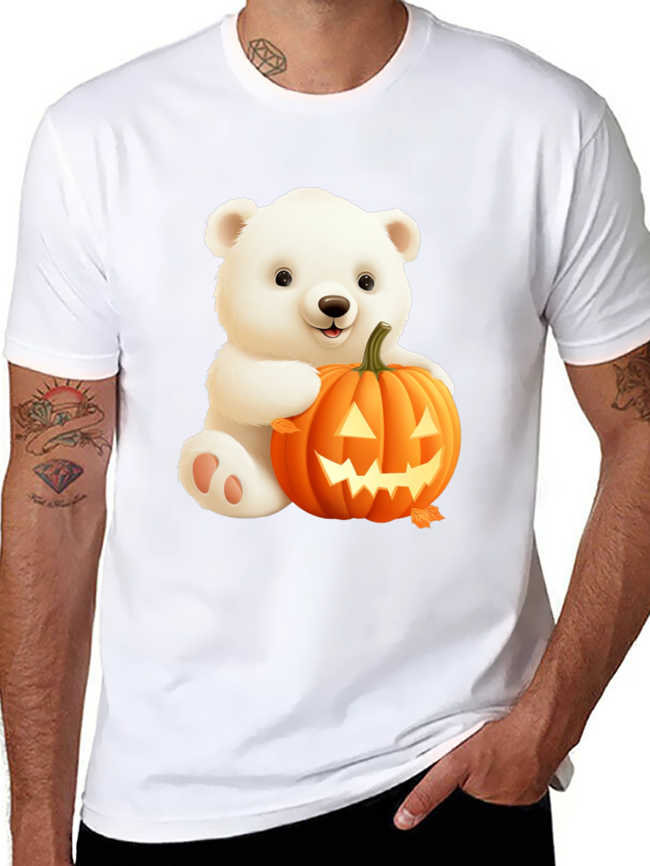 Halloween Bear T-Shirt - Cute Spooky Season Tee