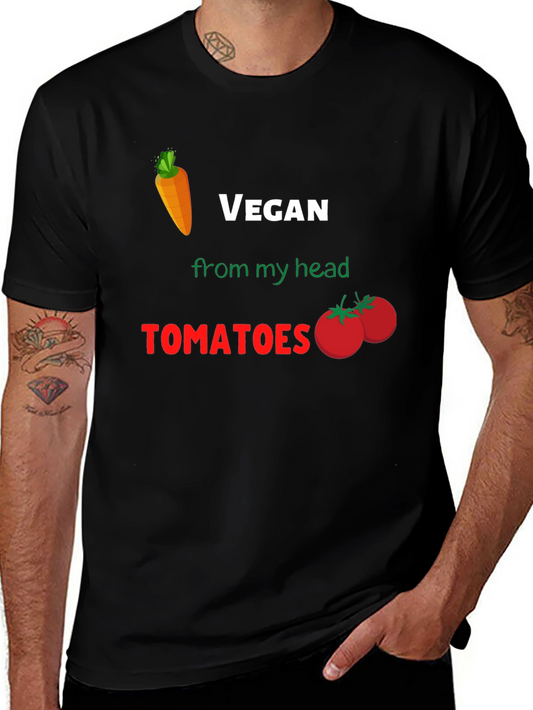 Vegan From My Head Tomatoes T-Shirt