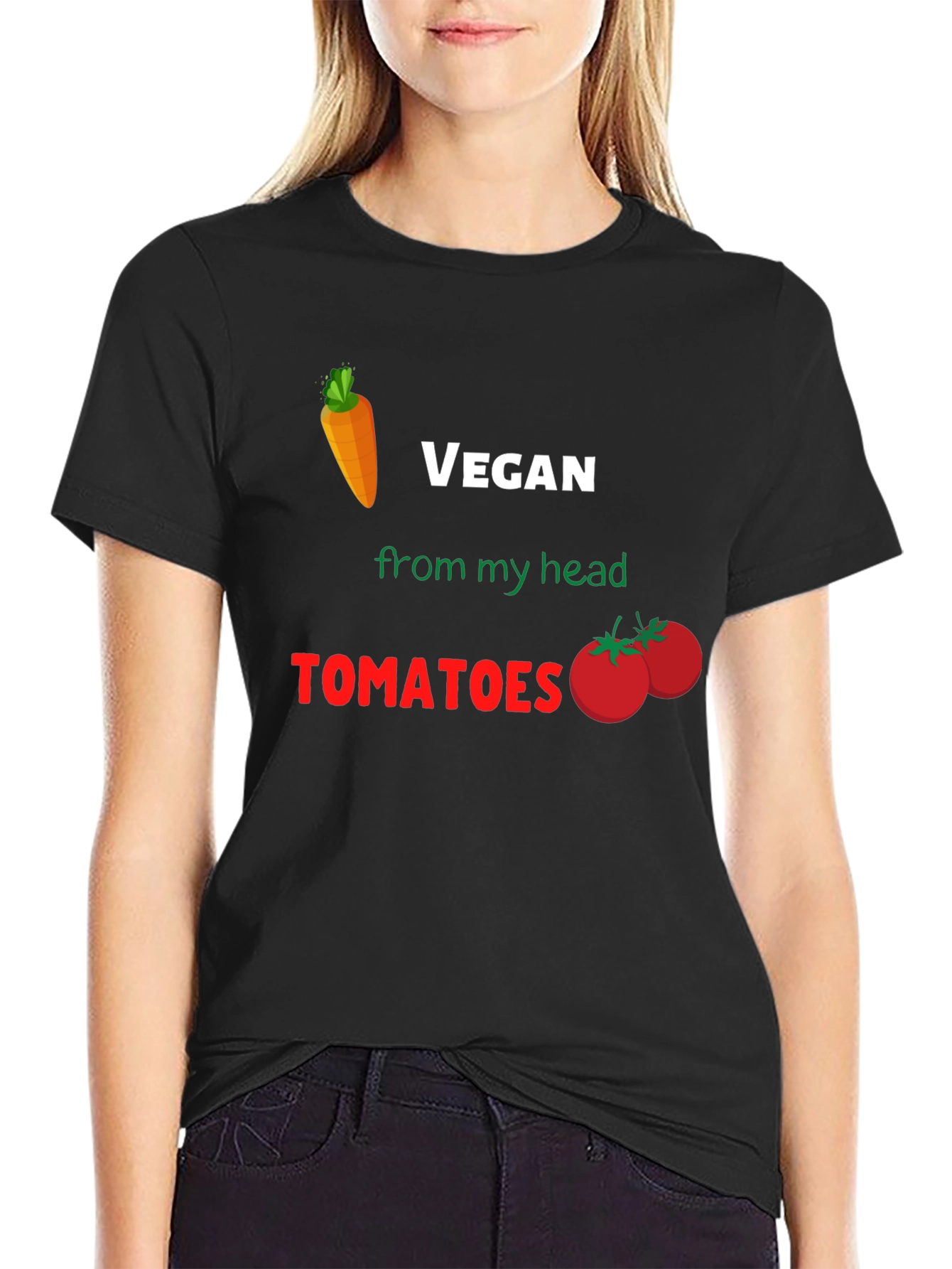 Vegan From My Head Tomatoes T-Shirt