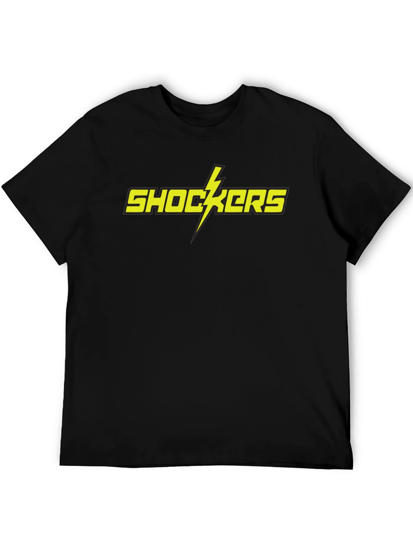 Shockers Graphic Tee - Bold Yellow Lightning Bolt T-Shirt