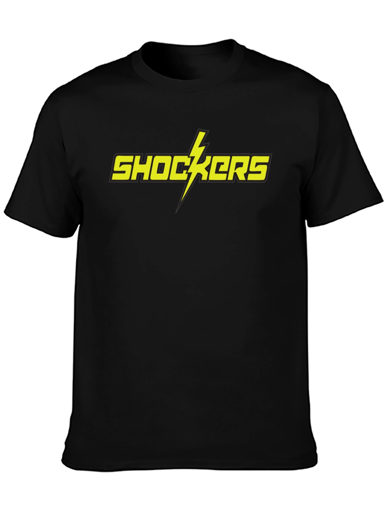 Shockers Graphic Tee - Bold Yellow Lightning Bolt T-Shirt
