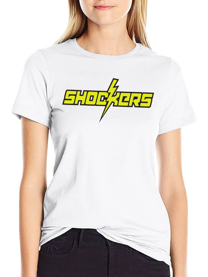 Shockers Graphic Tee - Bold Yellow Lightning Bolt T-Shirt