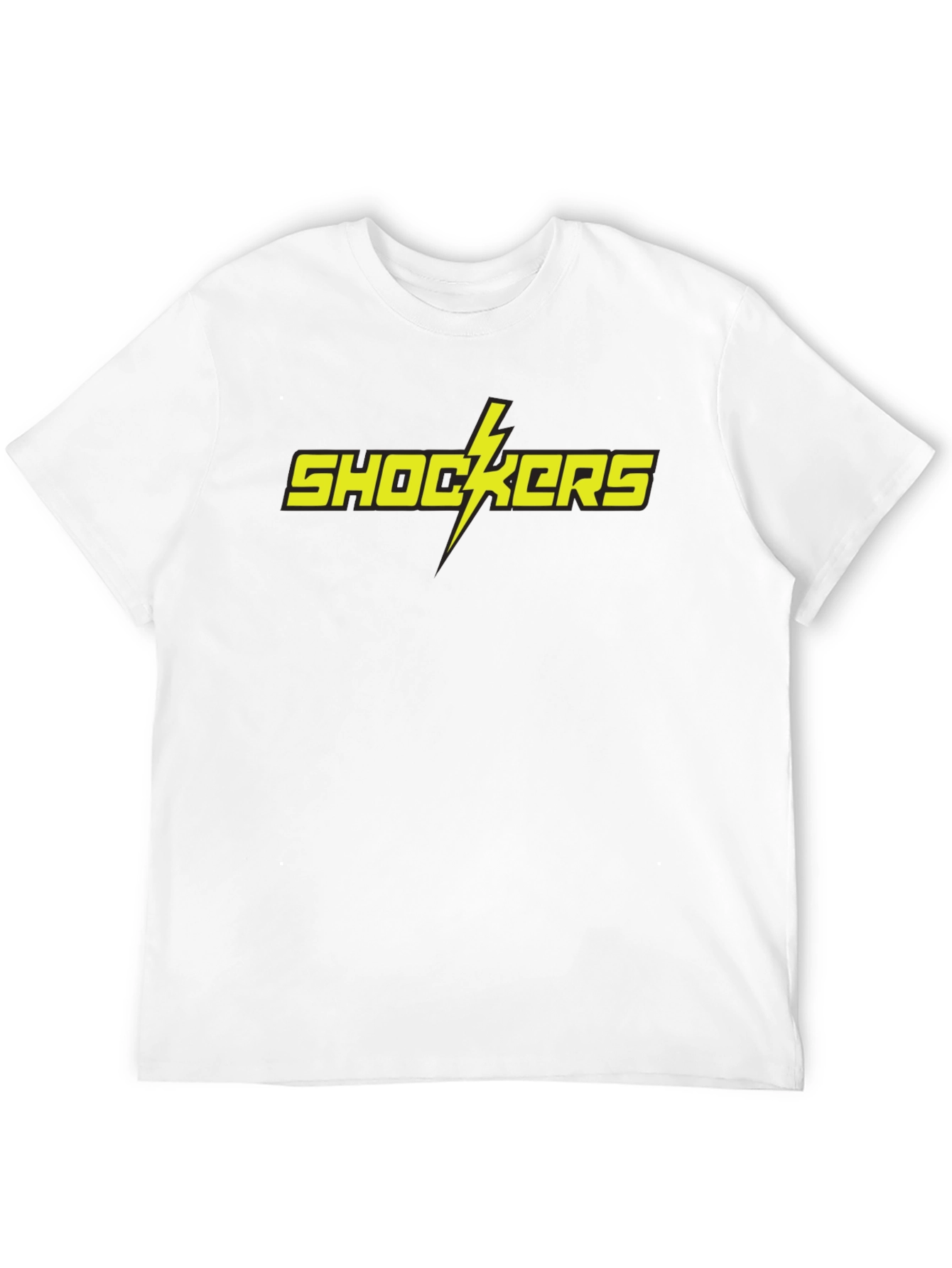 Shockers Graphic Tee - Bold Yellow Lightning Bolt T-Shirt