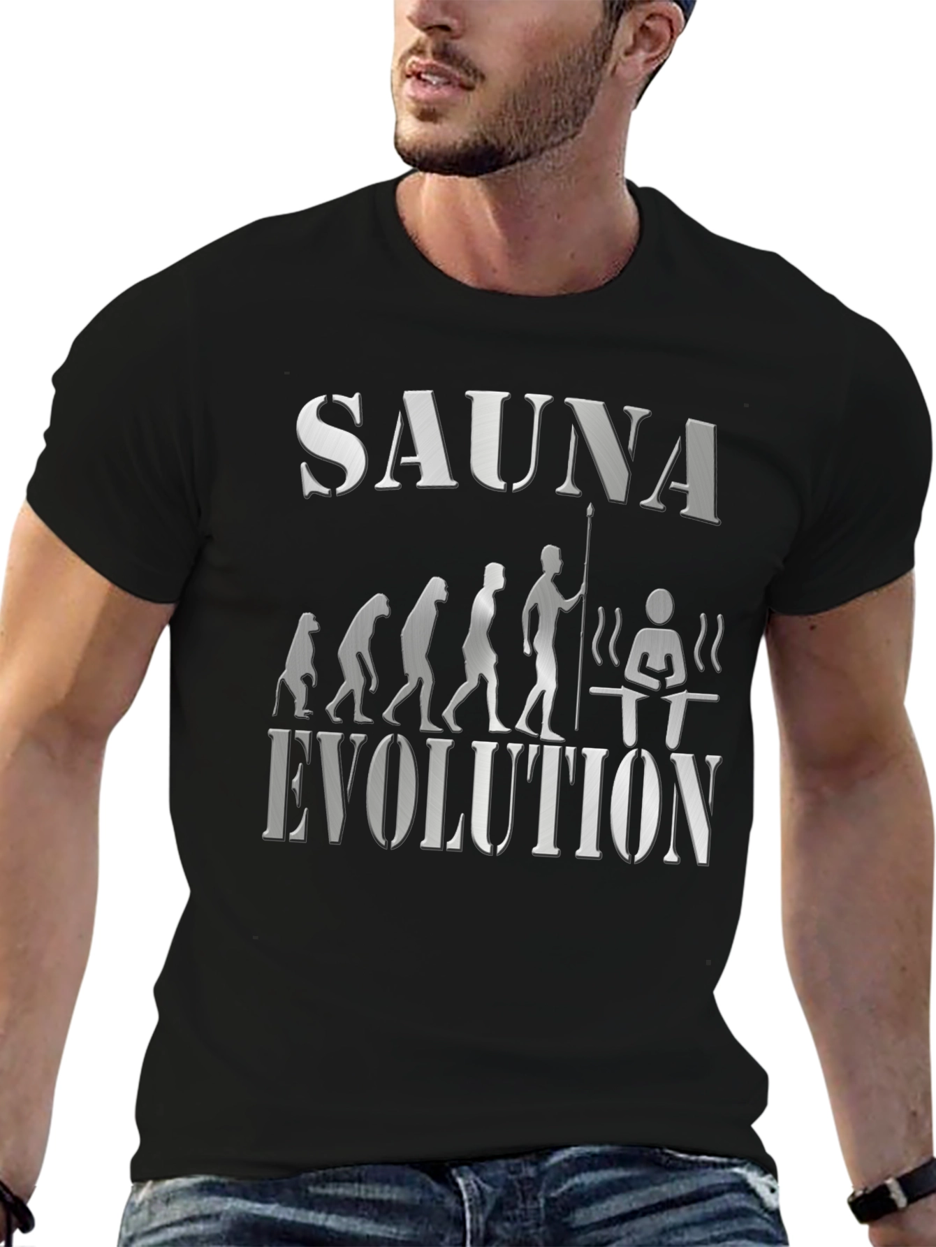 Sauna Evolution Graphic T-Shirt