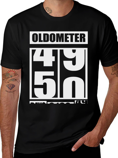 Oldometer 49-50 Funny Birthday T-Shirt