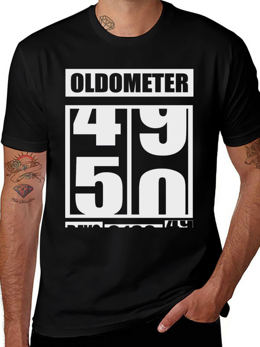 Oldometer 49-50 Funny Birthday T-Shirt