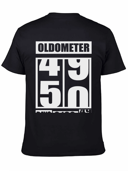 Oldometer 49-50 Funny Birthday T-Shirt
