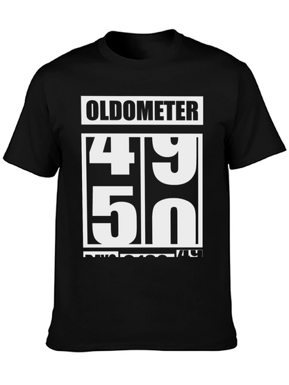 Oldometer 49-50 Funny Birthday T-Shirt