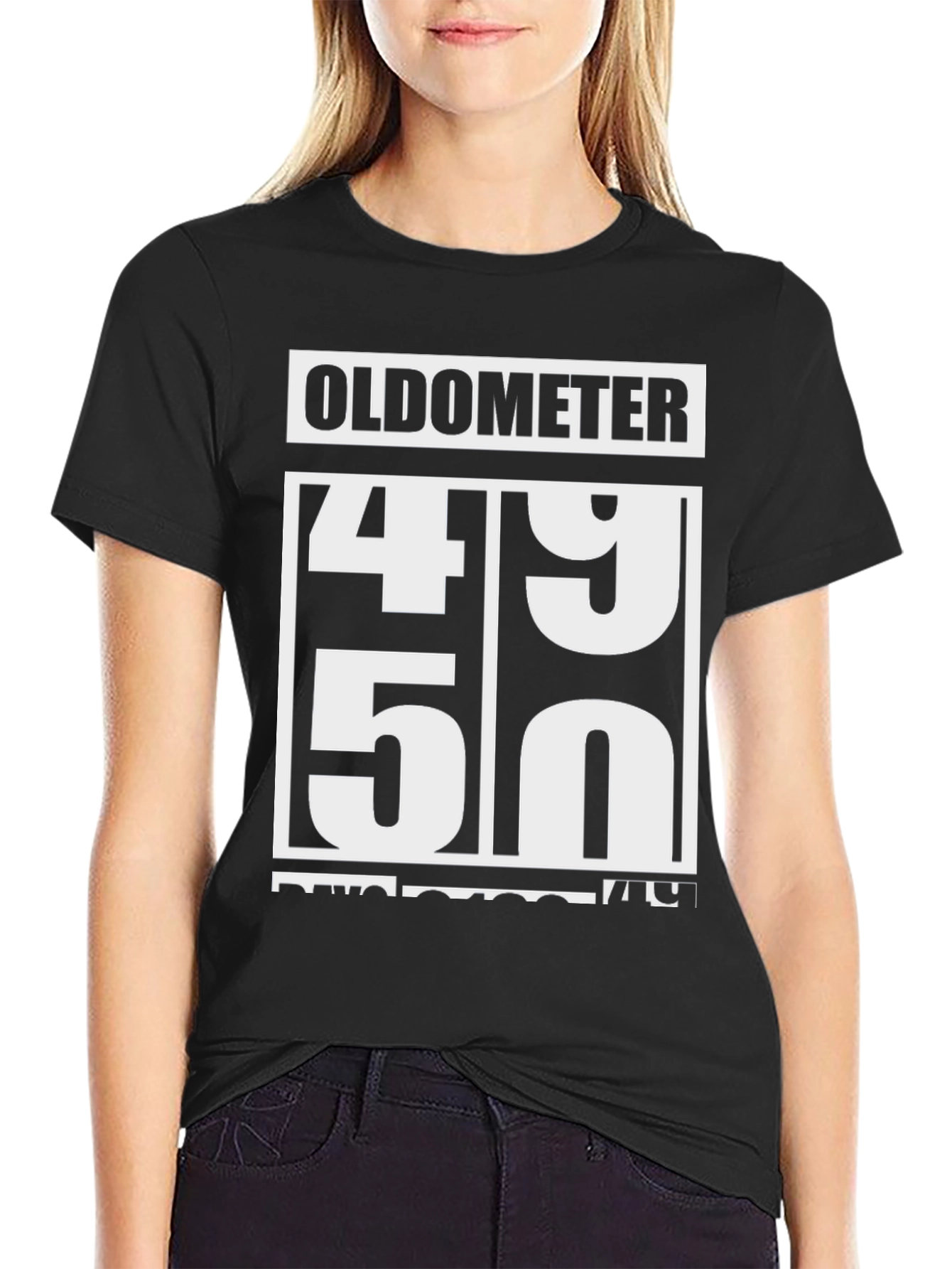 Oldometer 49-50 Funny Birthday T-Shirt