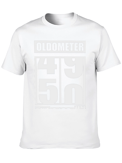 Oldometer 49-50 Funny Birthday T-Shirt