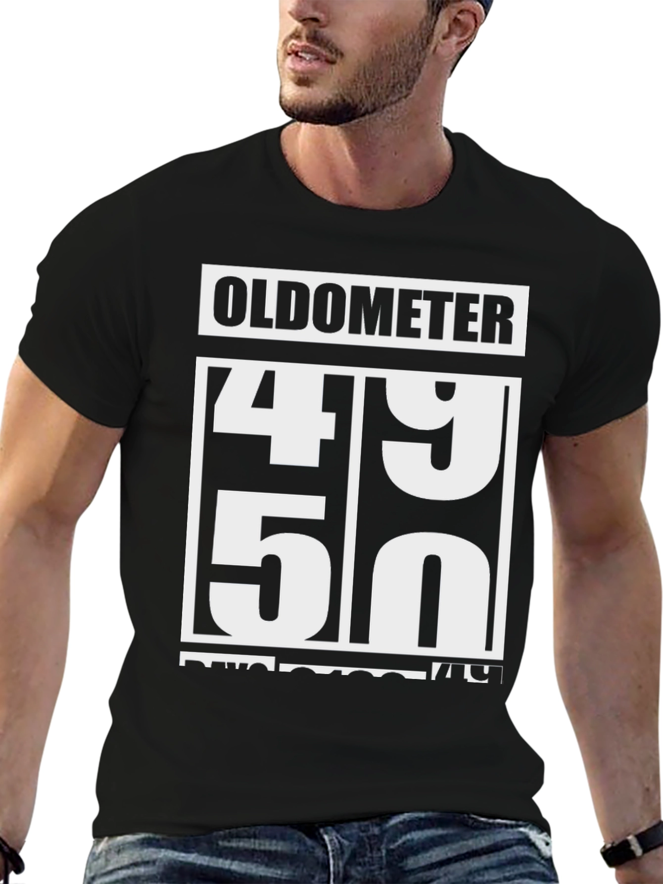 Oldometer 49-50 Funny Birthday T-Shirt