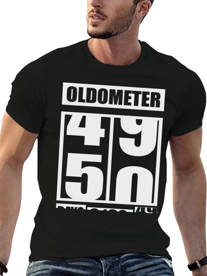Oldometer 49-50 Funny Birthday T-Shirt