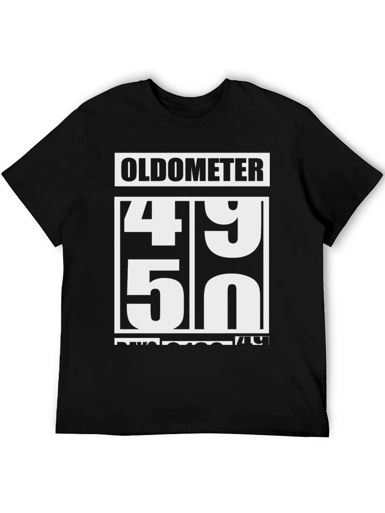 Oldometer 49-50 Funny Birthday T-Shirt