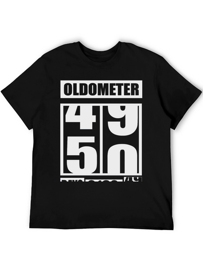 Oldometer 49-50 Funny Birthday T-Shirt