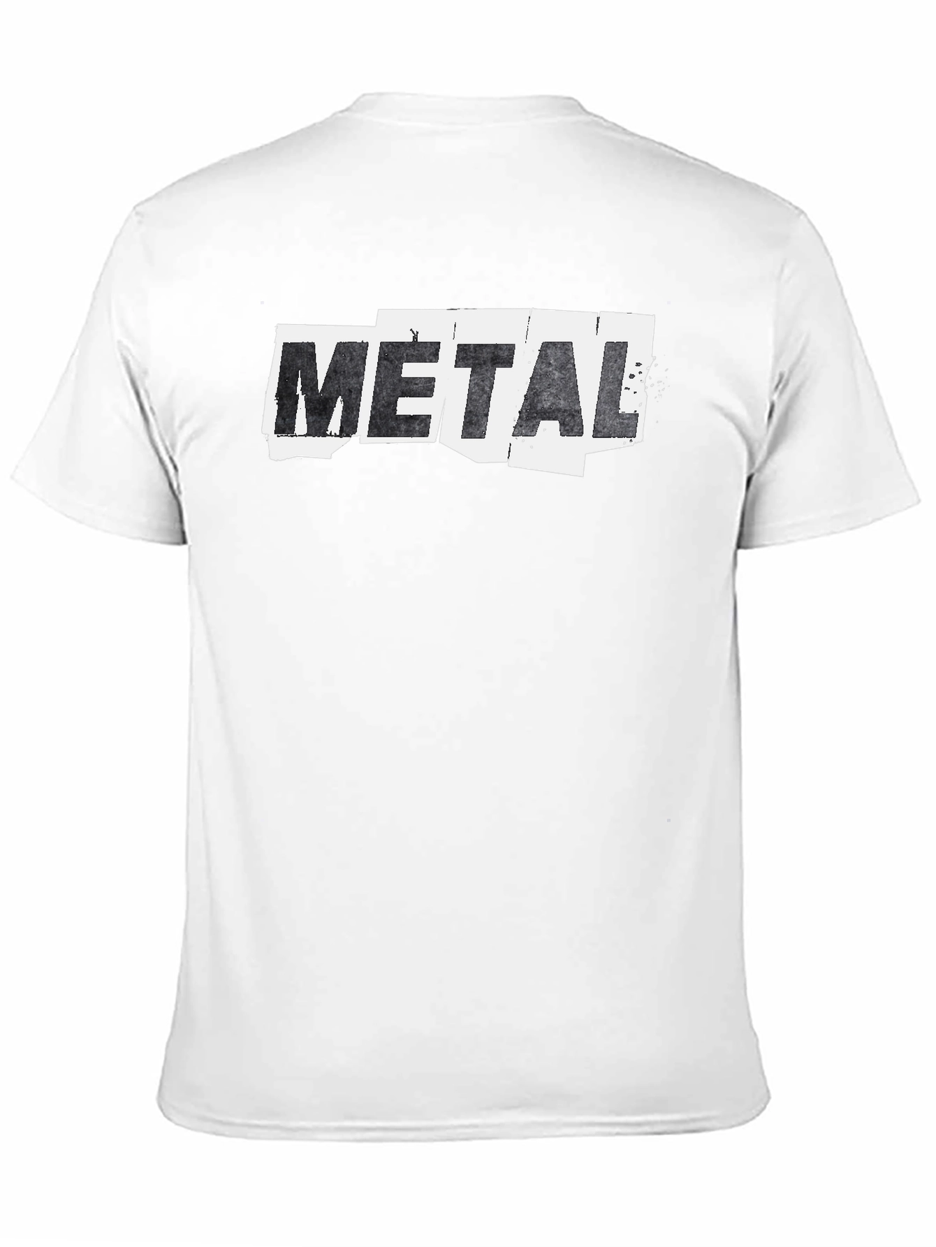 Metal Graphic Print Black T-Shirt