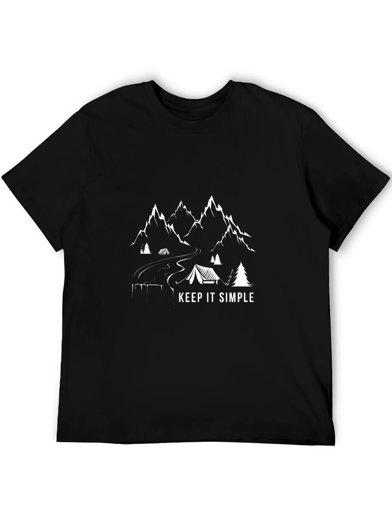 Keep It Simple Camping Graphic Tee