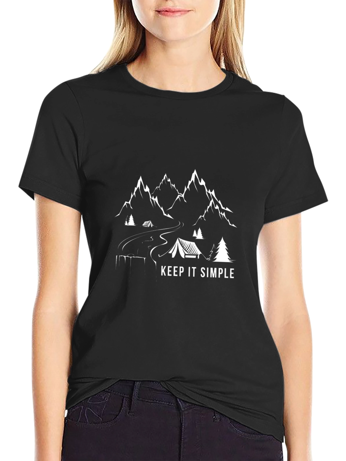 Keep It Simple Camping Graphic Tee