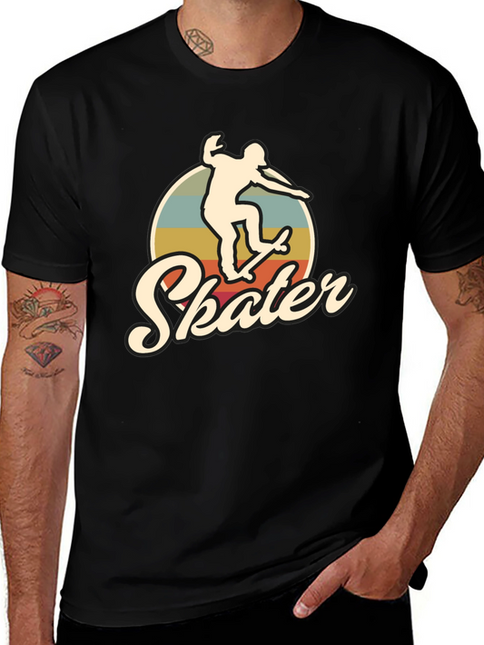 Retro Skater T-Shirt - Vintage Style Skateboarding Tee