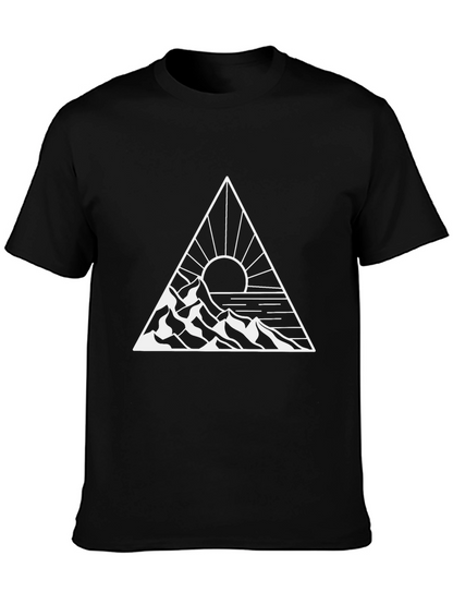 Mountain & Sun Graphic Tee - Black