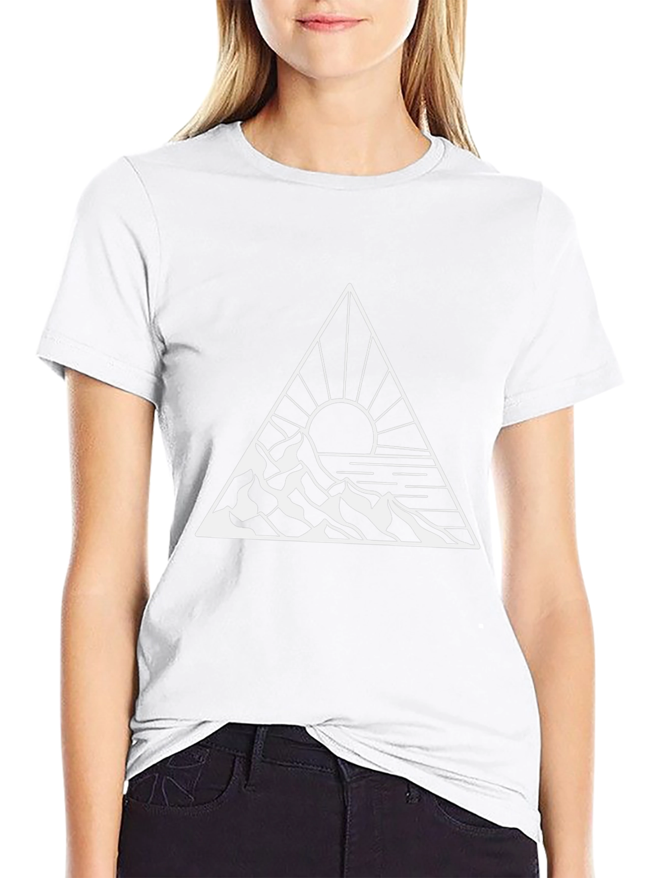 Mountain & Sun Graphic Tee - Black