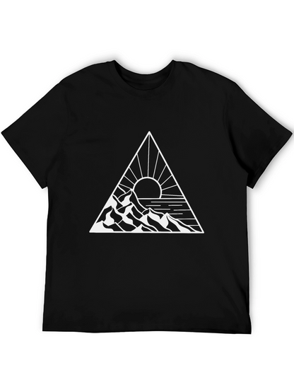 Mountain & Sun Graphic Tee - Black