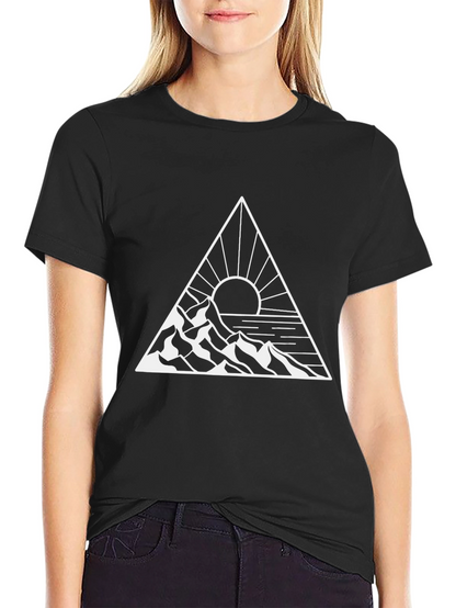 Mountain & Sun Graphic Tee - Black