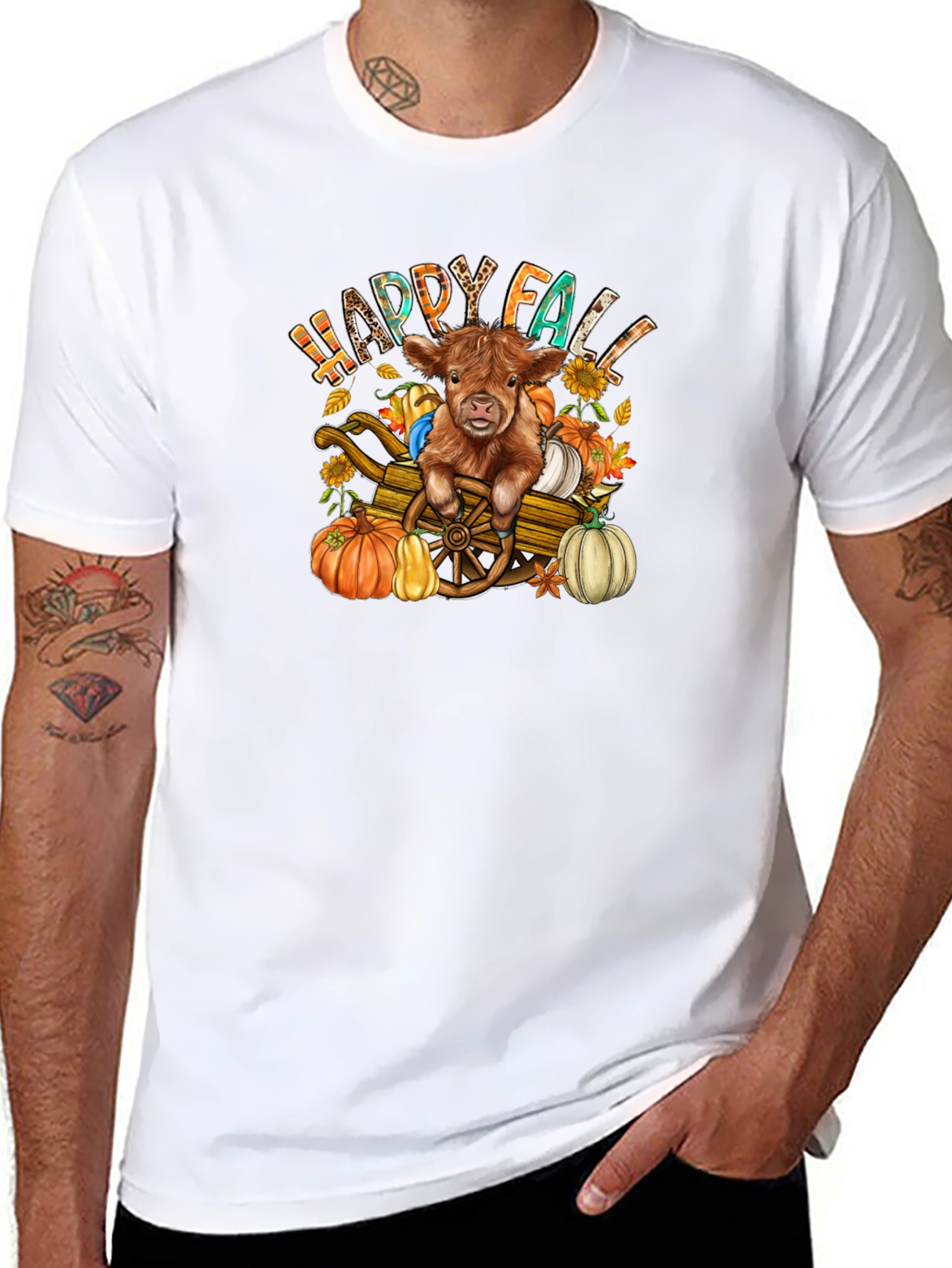 Happy Fall Highland Cow T-Shirt