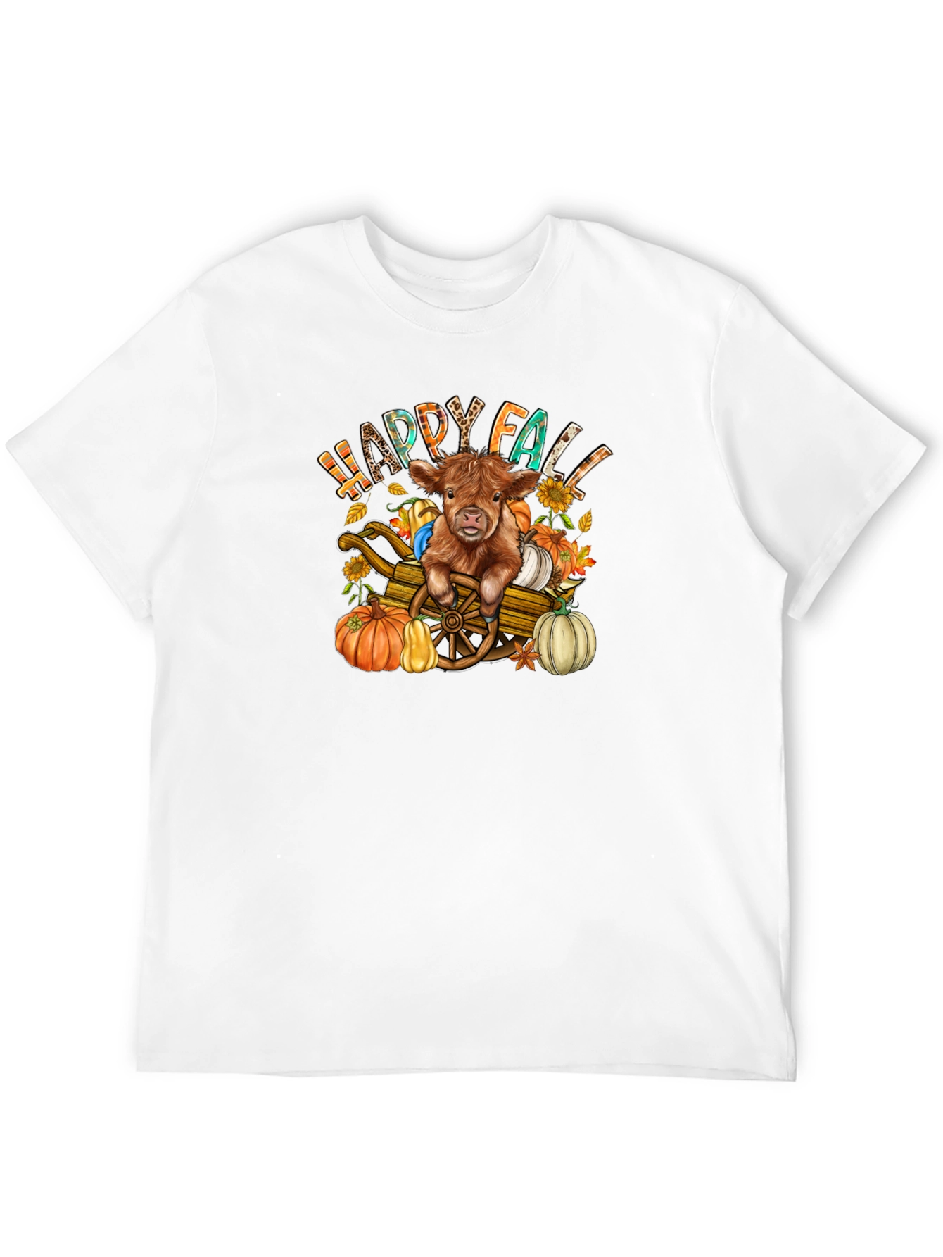 Happy Fall Highland Cow T-Shirt