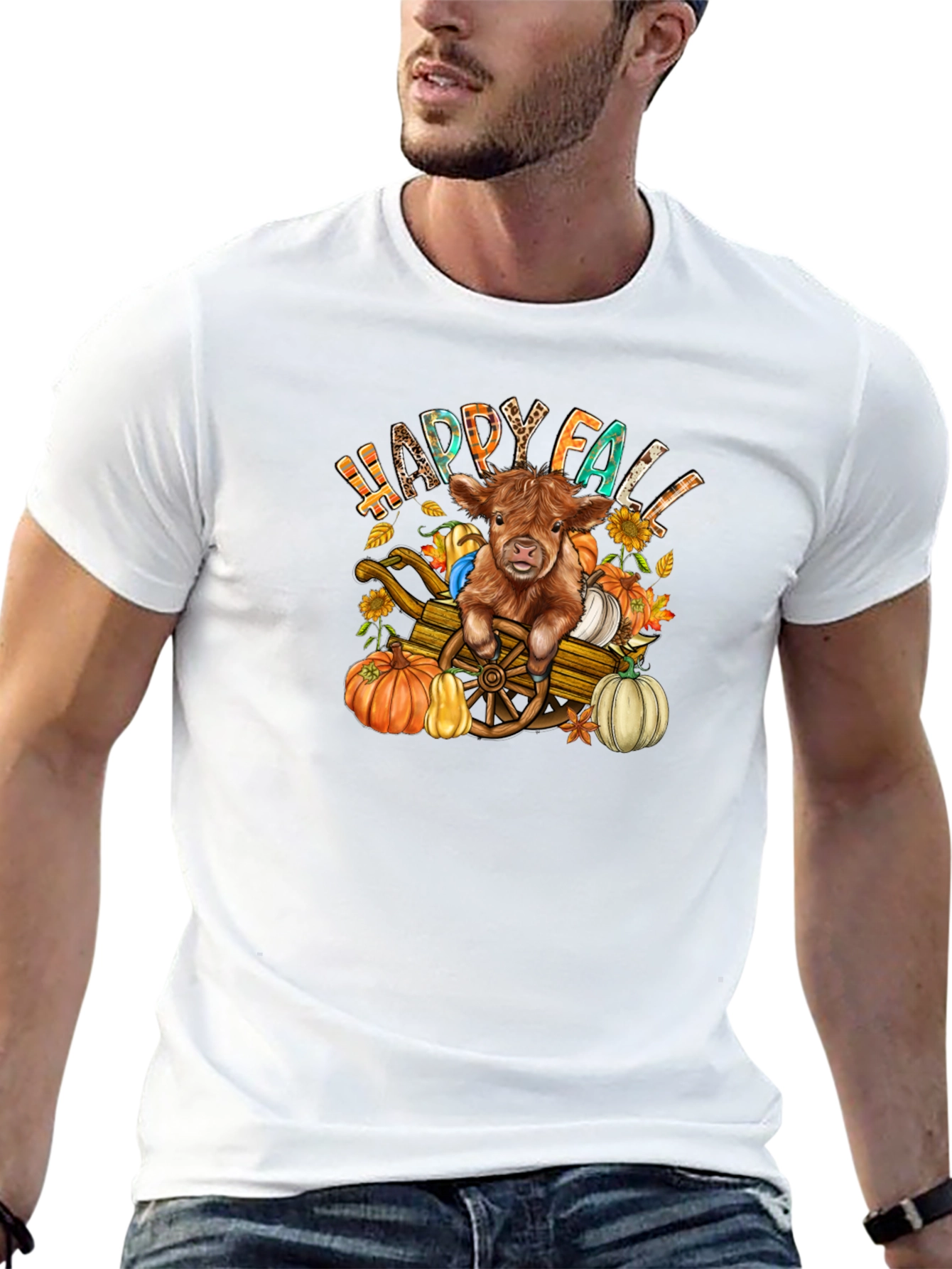 Happy Fall Highland Cow T-Shirt