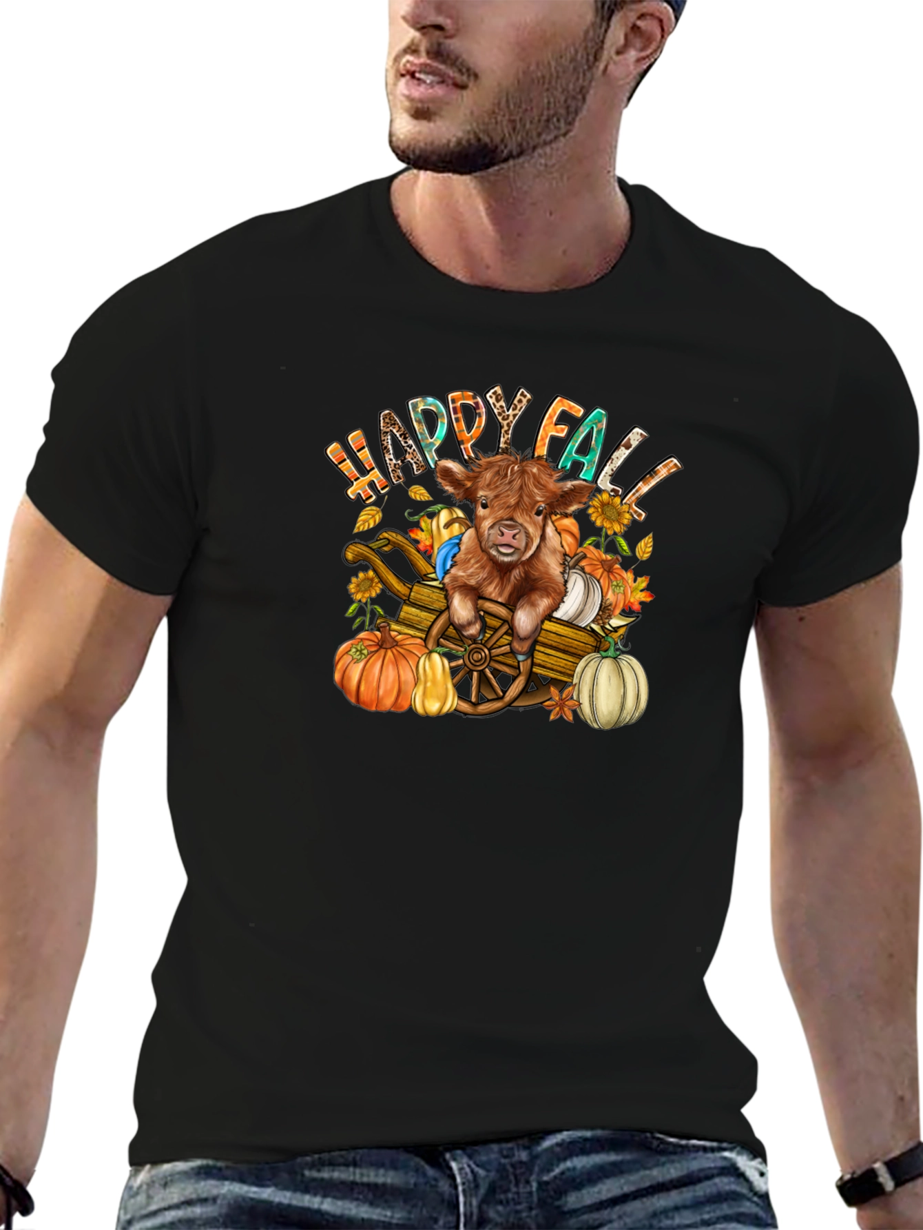 Happy Fall Highland Cow T-Shirt