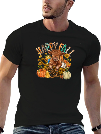 Happy Fall Highland Cow T-Shirt