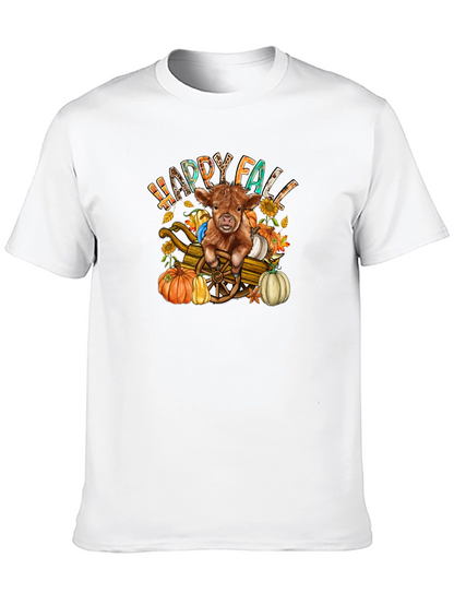 Happy Fall Highland Cow T-Shirt