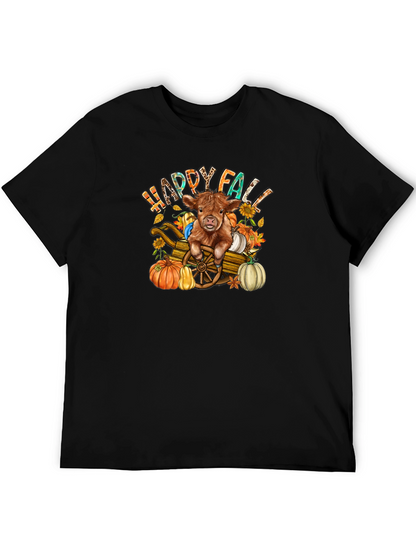 Happy Fall Highland Cow T-Shirt