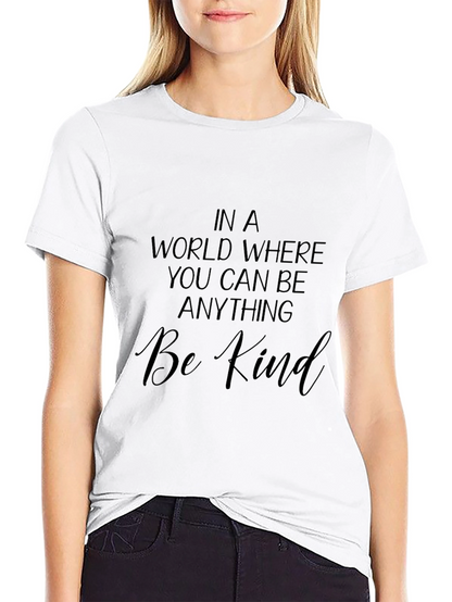Be Kind Graphic Tee - Inspirational Message Shirt