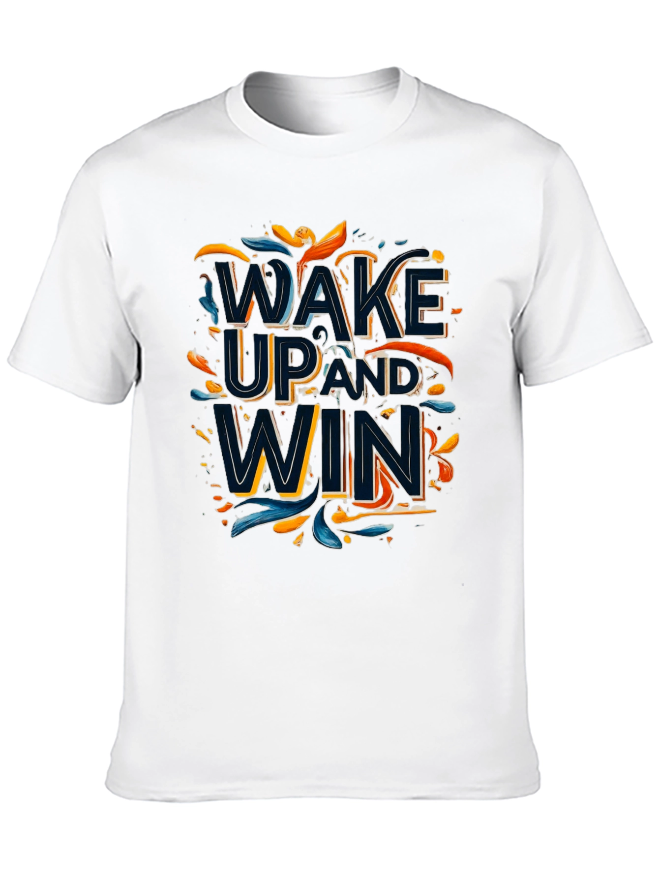 Wake Up and Win Graphic Tee - Black