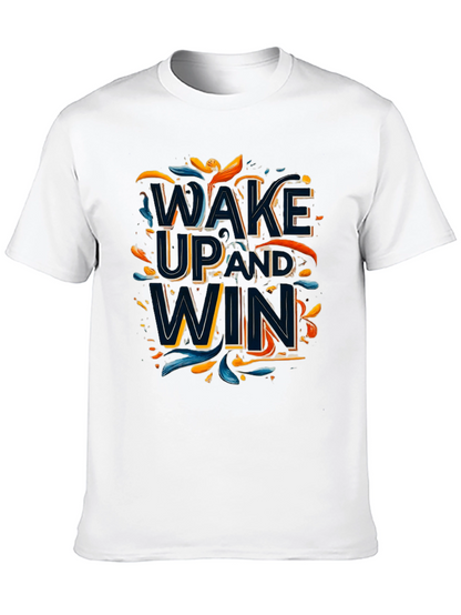 Wake Up and Win Graphic Tee - Black
