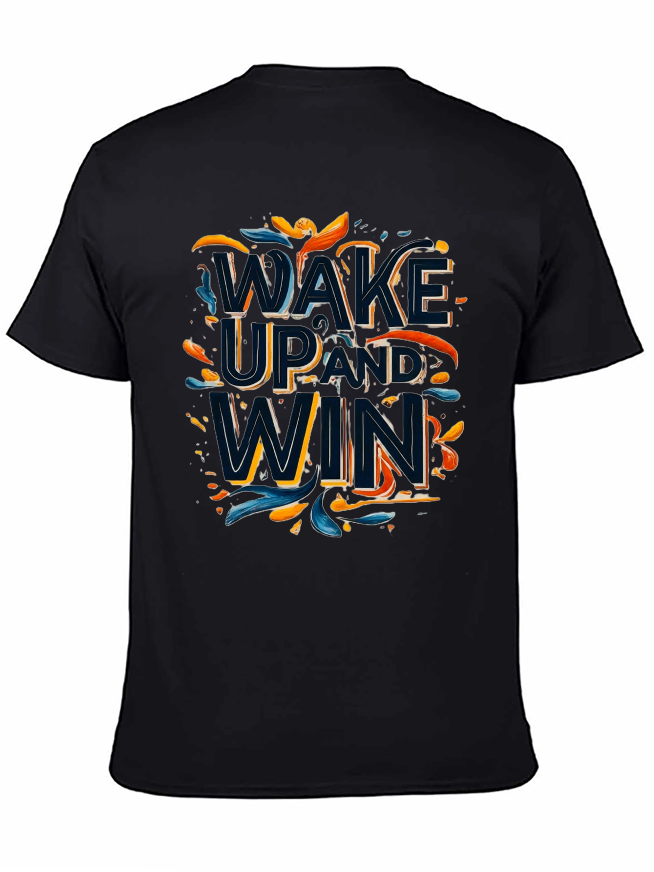Wake Up and Win Graphic Tee - Black