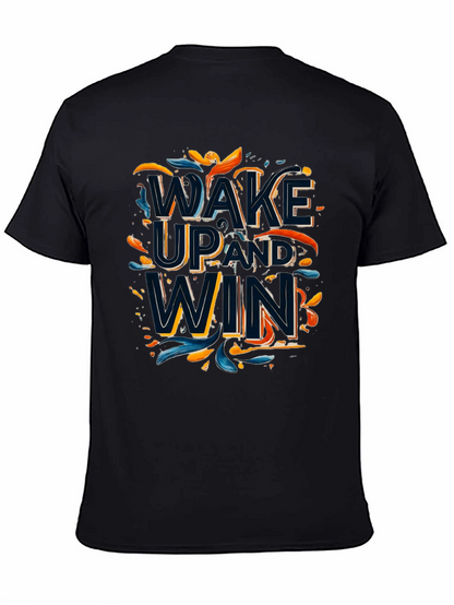 Wake Up and Win Graphic Tee - Black