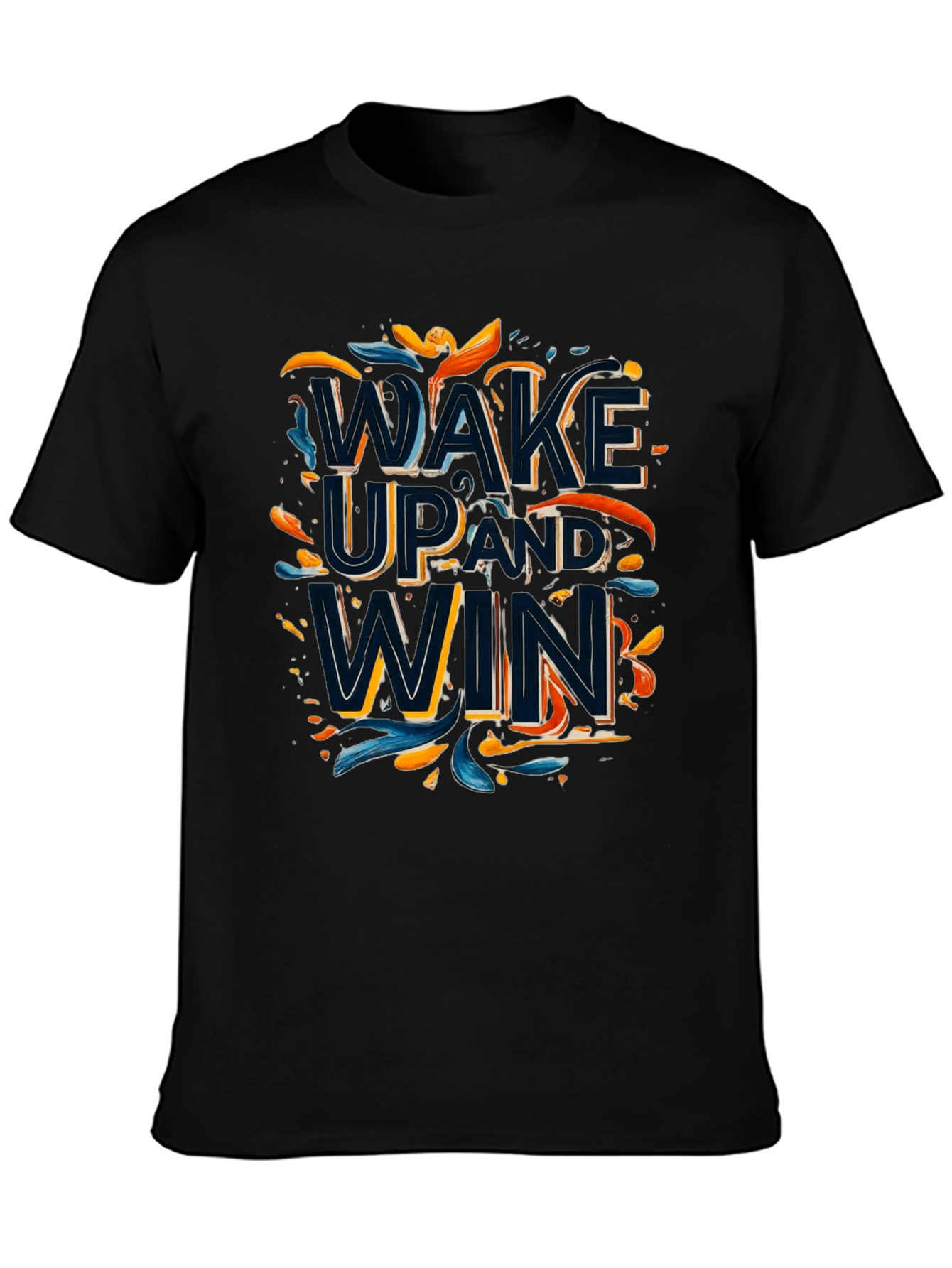 Wake Up and Win Graphic Tee - Black