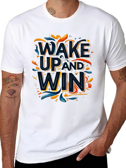 Wake Up and Win Graphic Tee - Black