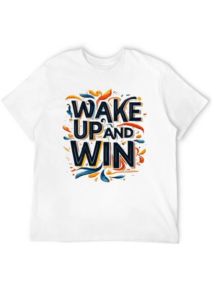 Wake Up and Win Graphic Tee - Black