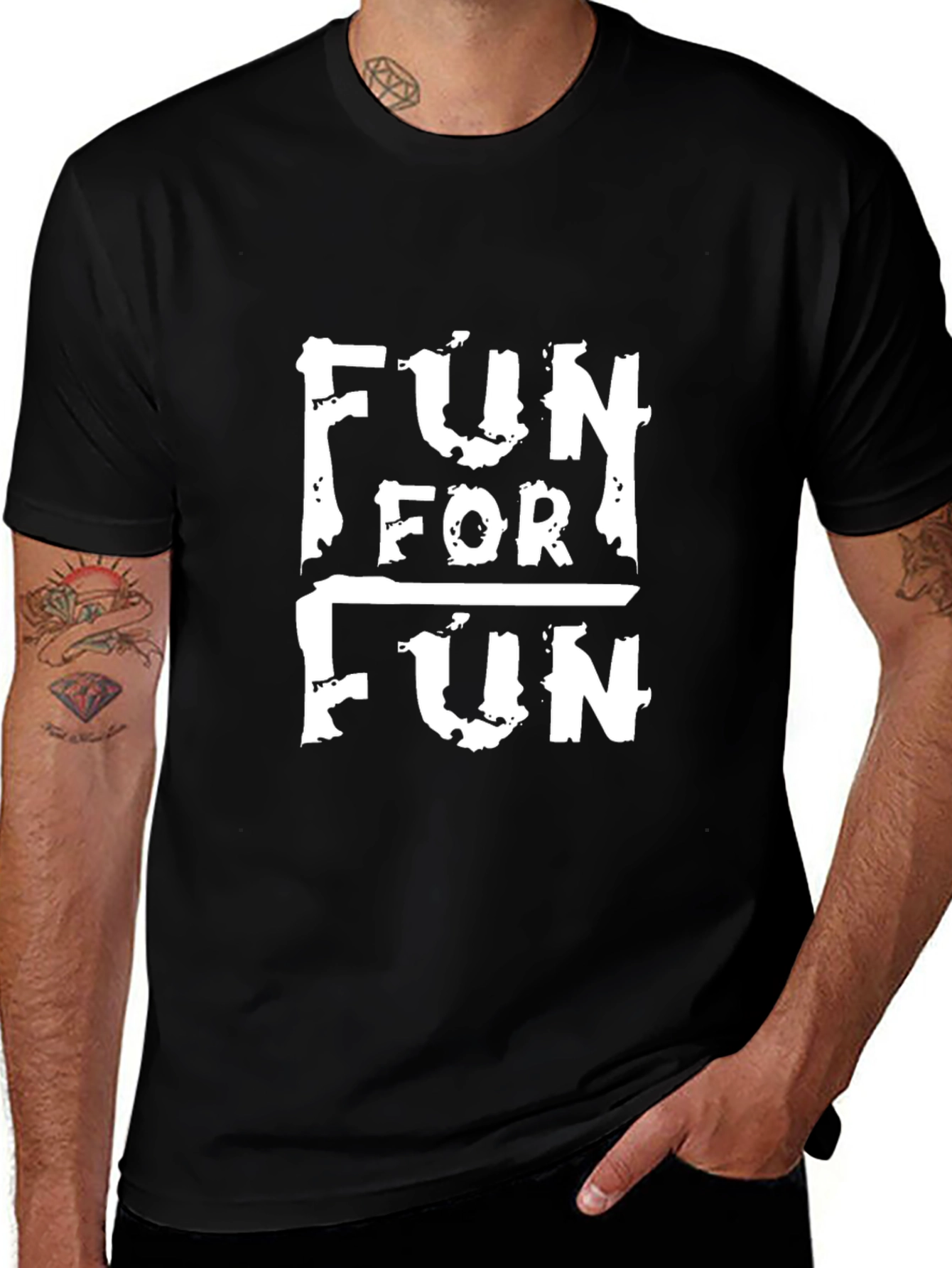 Fun For Fun Black Graphic Tee