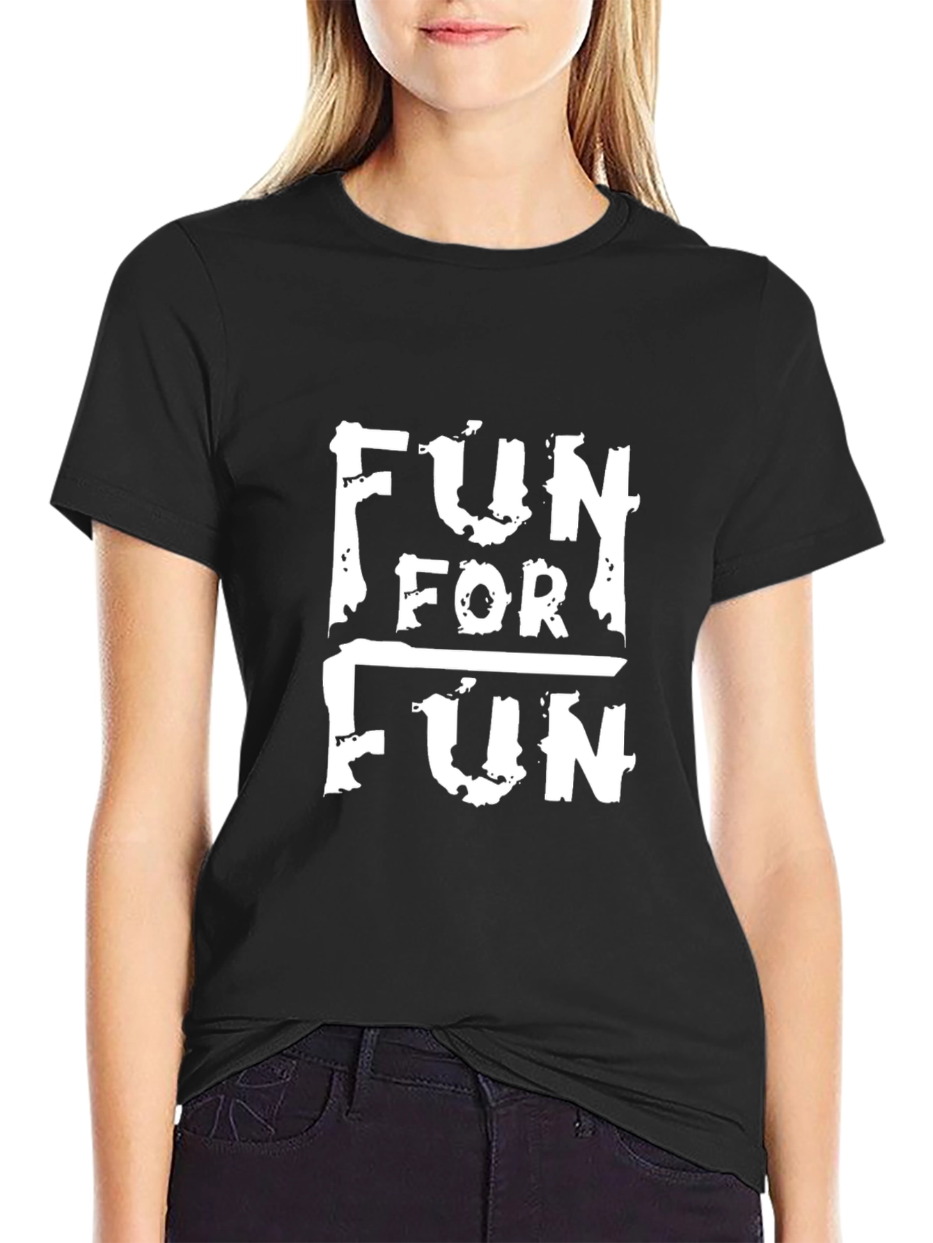 Fun For Fun Black Graphic Tee