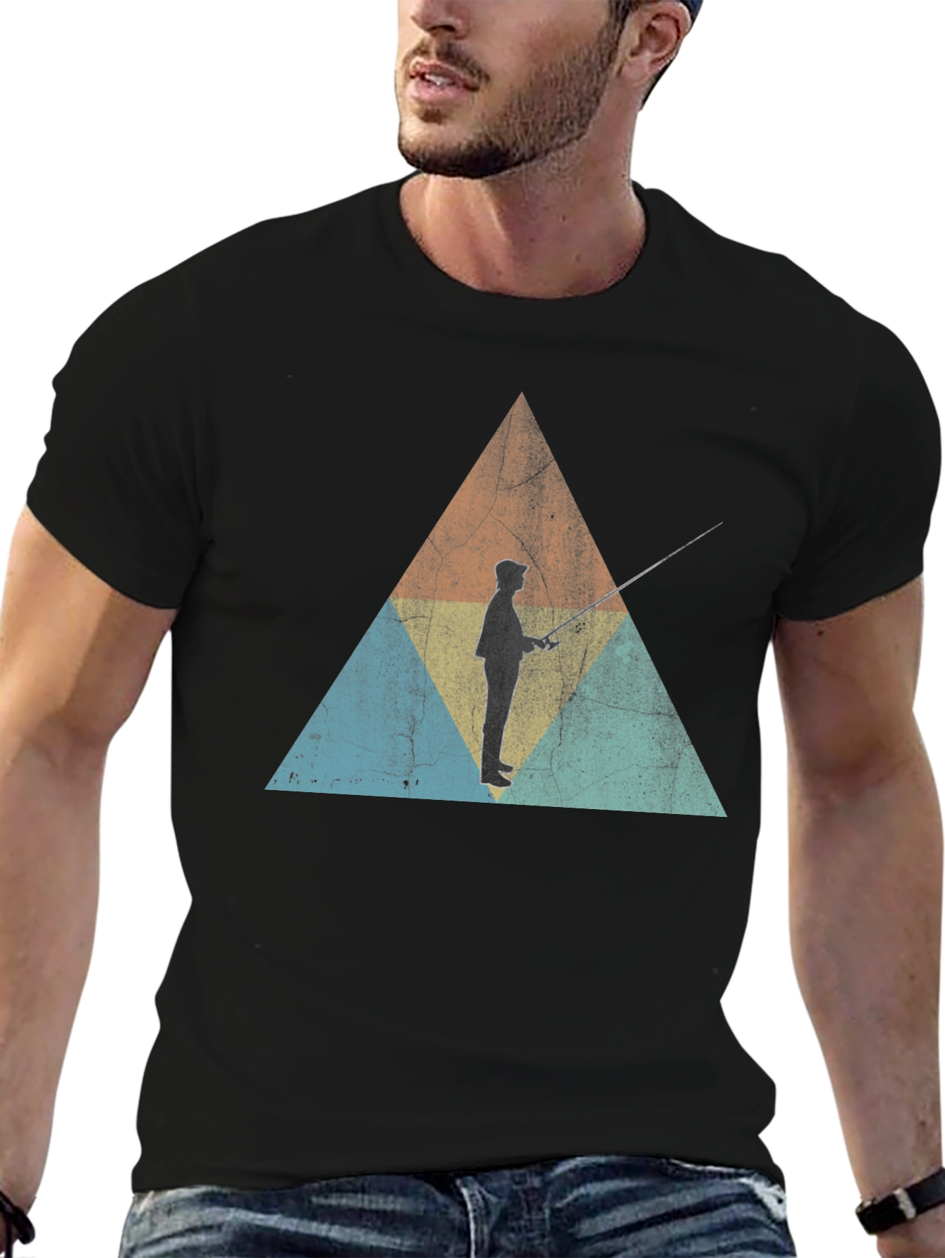Retro Fishing T-Shirt - Angler Graphic Tee