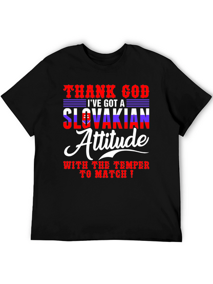 Slovakian Attitude T-Shirt - Funny Temper Tee