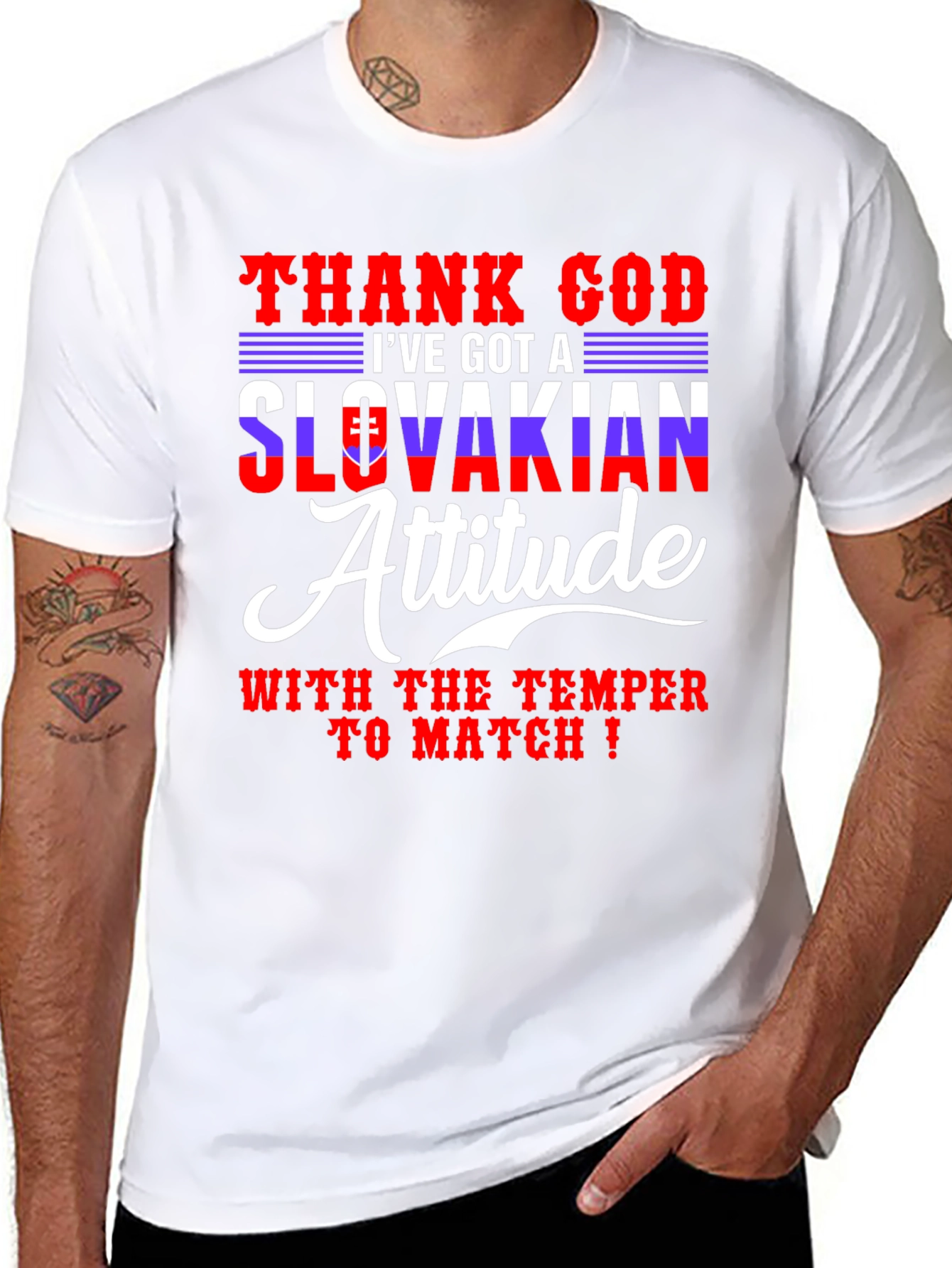 Slovakian Attitude T-Shirt - Funny Temper Tee