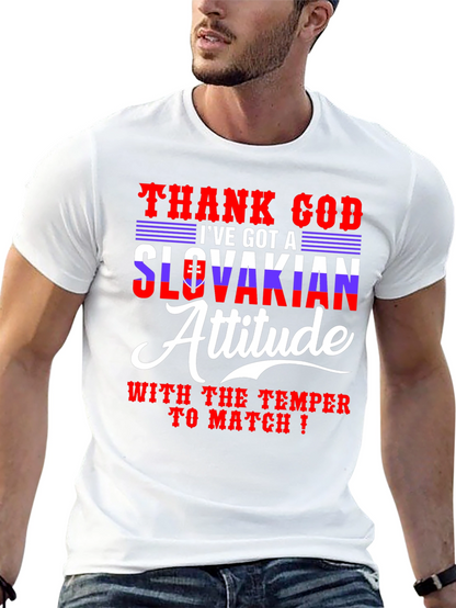 Slovakian Attitude T-Shirt - Funny Temper Tee